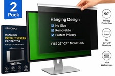 PRIVORAX 2-Pack Hanging Privacy Screen Protectors for 23”-24” Monitors 16:9 picture