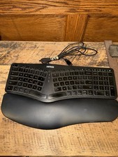 Arteck (HA315B) Split Design Ergonomic Backlit USB Wired Keyboard w Cushion picture