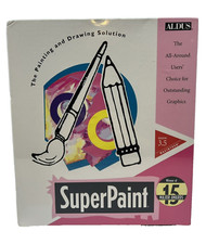 Aldus SuperPaint Version 3.5 for Apple Macintosh 1992 Vintage New Sealed Big Box picture