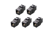 Cable Matters 15 Pack 10Gbps Cat6 Keystone RJ45 Inline Coupler F/F Mix Black/Whi picture