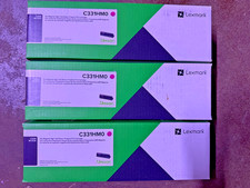 Genuine Lexmark C331 Color Toner Set C331HM0 Magenta Lot of 3 NEW picture
