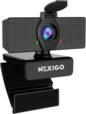 NexiGo N60 1080P Webcam with Microphone Software Control Privacy Cover picture