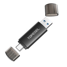 TOPESEL High Speed Dual USB 3.0 32GB USB-C Flash Drive Memory Stick For Phone PC picture
