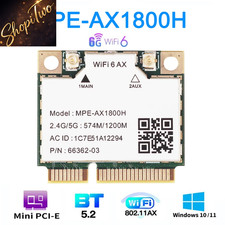 Wi-Fi 6 Dual Band Wifi 6 Bluetooth 5.2 Card MT7921 For Mini Pcie Adapter Wireless picture