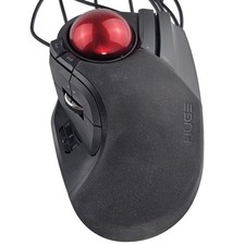 Elecom HUGE M-HT1URBK Wired Optical Trackball Mouse 8-Button Ergonomic Black picture
