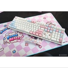 ducky × Hololive Fuwamoco RGB Keyboard & Play Mat set Limited to 1000 sets picture