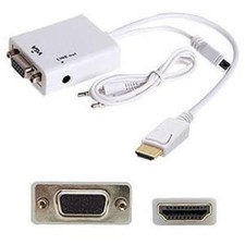 AddOn HDMI2VGAA HDMI To VGA Converter with Audio White picture