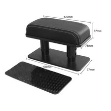 Car Armrest Pad Left Elbow Support Universal Leather Arm Rest Cushion Suppo OVSV picture