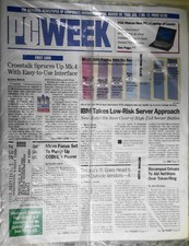 PC Week, March, 26, 1990. New, sealed. IBM low-risk server approach, etc picture
