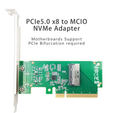 Shinreal PCIe5.0 x8 to MCIO 8i NVMe adapter picture