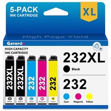 5 Pack T232 232XL Compatible Ink Cartridge for XP 4200 4205 WF2930 2950 picture
