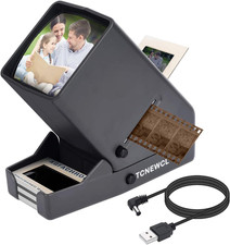 TCNEWCL 35Mm Slide and Film Viewer, Negative Scanner, Desk Top LED Lighted Illum picture