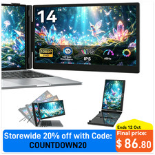 Blackview SCM5 Laptop Screen Extender 14in 1080P Portable Monitor For 13.3‑17.3″ picture