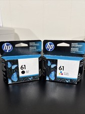 Genuine HP 61 Black & 61 Tri Color Ink Cartridges - Expired 2016 and 2020 picture