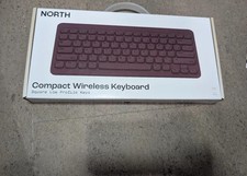 North Compact Square Key Wireless Keyboard - Plum Purple: Low-Profile Keys, 79 K picture