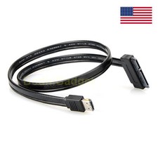Dual Power eSATA USB 12V 5V Combo to 22Pin SATA USB Hard Disk Cable picture