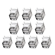 15pcs USB PCB socket type 1-good feature Cavi-a 1.5a silver black picture