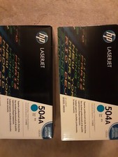 HP CE251A 504A Cyan Toner Cartridge For LaserJet CP3525, LaserJet CM3530 picture