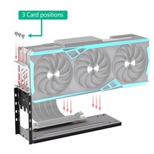 Vertical GPU Mount Bracket 3 Slots Graphics Card Holder with eGPU Dock External picture