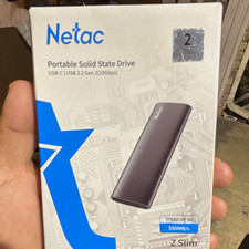 Netac Z Slim 2TB Portable External SSD USB-C USB 3.2 Gen 2 10Gbps Gray picture