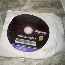 PC Software CD Disc ASRock AMD Series AA75C-11b Version 1.1b Drivers FAST SHIP picture