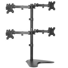 Quad 13 to 30 inch Monitor Free-Standing Mount, Fully Adjustable Desk Stand, ... picture