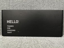 HAVIT KB487L Gaming Keyboard Good Condition from Japan w/Accessories picture