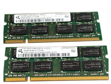 QIMONDA 4GB 2x2GB PC2-6400S Laptop Memory RAM 200pin SO-DIMM HYS64T256020EDL-2 picture