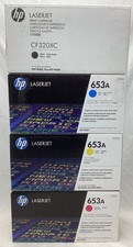 Set Of 4 Genuine HP 653A Toner / Print Cartridges CF320X CF321A CF322A CF323A  picture