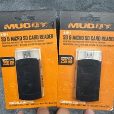 2 Pack Muddy 4-In-1 SD & Micro SD Trail Cam Card Reader Supports up to 256 GB picture