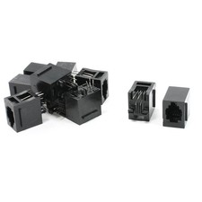 10Pcs RJ9 RJ10 RJ22 4P4C Handset Flat Wire Sockets Vert Jacks 15x11x15mm picture