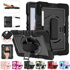 Fr iPad 11th 10th 9th 8th 7th 6/5th Gen Shockproof Heavy Duty Case Cover Strap picture