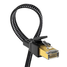 Cat 8 Ethernet Cable 6 Ft 2 Pack, Nylon Braided High Speed Heavy Duty Cat8 picture