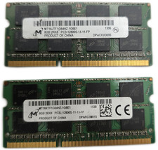 Micron 16GB DDR3 SODIMM PC3-12800 Laptop RAM Memory (2x8GB) picture