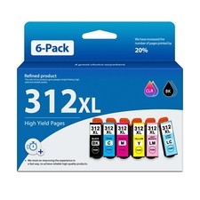 312XL Ink Cartridge 6PK 6 Color Replacement for Expression Photo XP-8500 XP-8600 picture