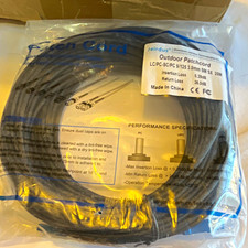 Jeirdus LC to SC Single-Mode 9/125 Optical Fiber Cable 20M Black picture