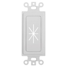 Decora Wall Plate Insert Flexible Opening Low Voltage AV Cable Pass Thru White picture