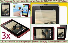3x Crystal Clear Screen Protector Film For Acer Iconia B1-720 Tab Scratch Resistant Clear picture