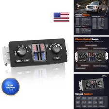 SINTLY 599-210XD AC Heater Control Panel 03-07 Chevy GMC Cadillac Isuzu Saab picture