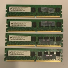 Micron 4GB (4x1GB) DDR2 ECC DIMM PC2-6400E Server Memory MT18HTF12872AY-800E1 picture