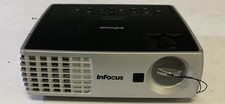 InFocus IN1100 100-240V 2.3-0.9A Compact DLP Projector, Black & Silver 