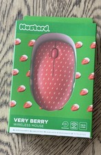 Mustard Very Berry Strawberry Wireless Computer Mouse PC Or Mac New In Box picture