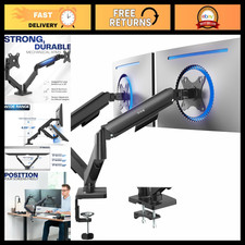 Dual Monitor Stand - Adjustable Arms for 17-32