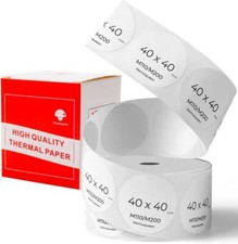 Phomemo M110 Thermal Sticker Label Self-Adhesive Round Thermal Labels 20-50mm US picture
