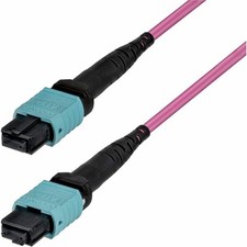StarTech 2m 6.6ft MTP®/MPO Fiber Optic Cable 12F Type-B OM4 Multimode MTP/PC picture