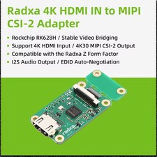 Radxa 4K HDMI IN to MIPI CSI-2 Adapter, 4K Video, I2S Audio, EDID Support,Z-Form picture