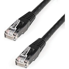StarTech 35ft Black Molded Cat6 UTP Patch Cable - ETL Verified picture