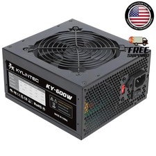 600 Watt ATX PSU Non-Modular 6+2 Pin PCI Express Connectors Gaming Power Supply picture
