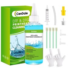 CenDale Premium DTF Printhead Cleaning Solution 100 ml Blue DTF Cleaning Kit picture