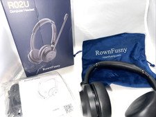 Rown Fusny R02U Computer Headset Wireless Bluetooth Noise Cancelling Comfort... picture